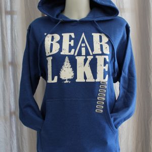 Bear Lake Cabin Tree Hoodie - Blue