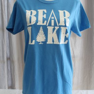 Bear Lake Cabin Tree T-Shirt - Blue