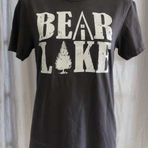 Bear Lake Cabin Tree T-Shirt - Charcoal