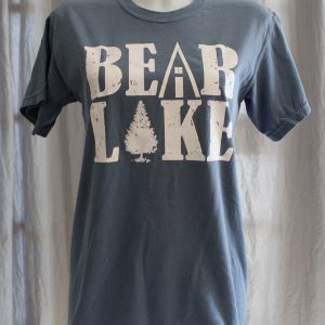 Bear Lake Cabin Tree T-Shirt - Cornflower