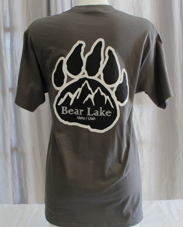 Bear Lake Paw T-Shirt - Charcoal - Image 3