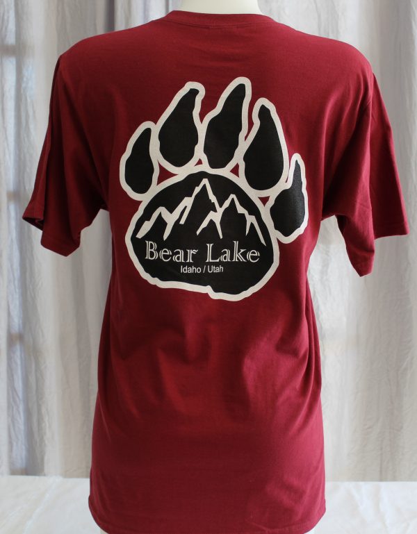 Bear Lake Paw T-Shirt - Red - Image 3