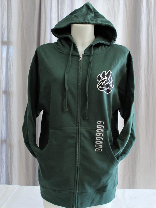 Bear Lake Paw Zip Hoodie - Green