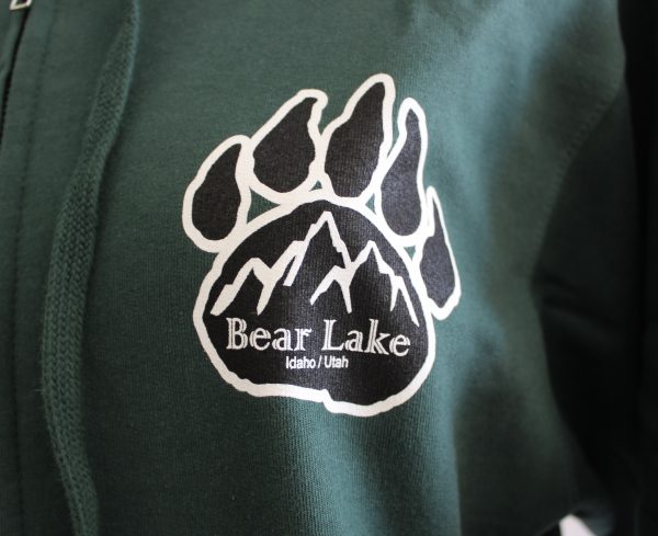 Bear Lake Paw Zip Hoodie - Green - Image 2