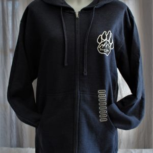 Bear Lake Paw Zip Hoodie - Navy Blue