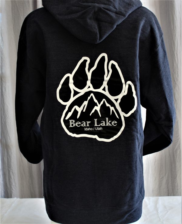 Bear Lake Paw Zip Hoodie - Navy Blue - Image 3