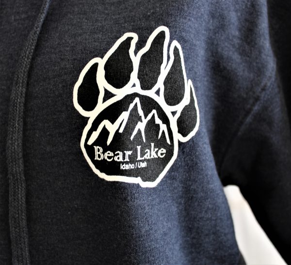Bear Lake Paw Zip Hoodie - Navy Blue - Image 2