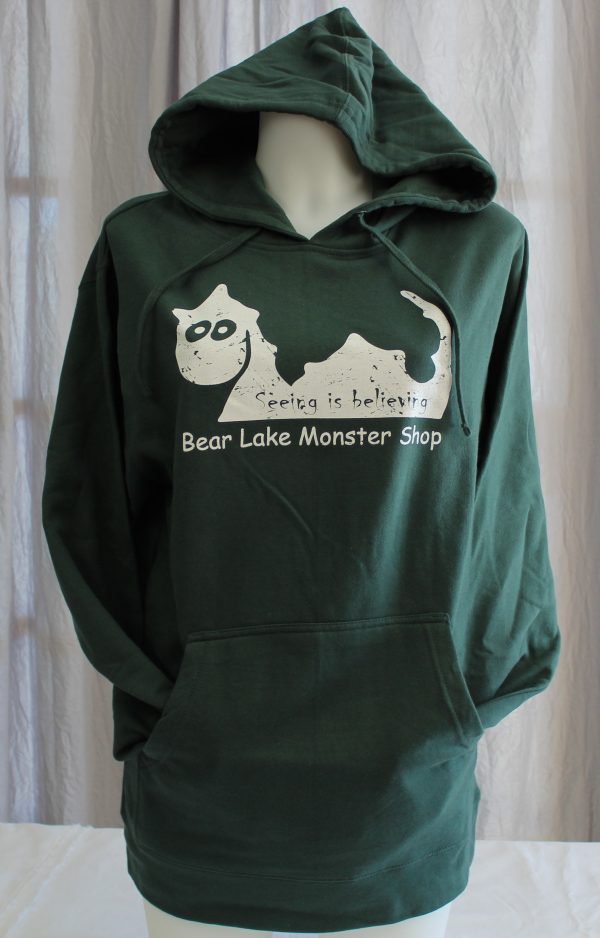 Bear Lake Monster Hoodie - Green (with eyes)