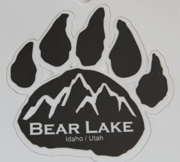 Bear Lake Paw Decal - Black