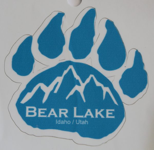 Bear Lake Paw Decal - Light Blue
