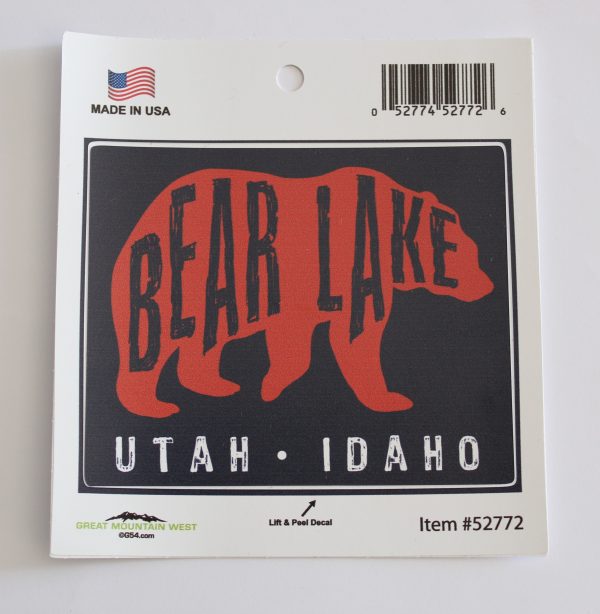 Bear Lake Utah/Idaho Bear Decal